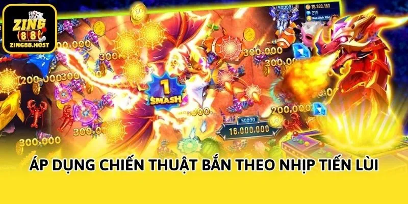 Áp dụng chiến thuật bắn theo nhịp tiến lùi